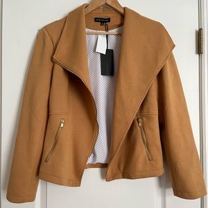 Gibsonlook Stretch Knit Moto Jacket Blazer